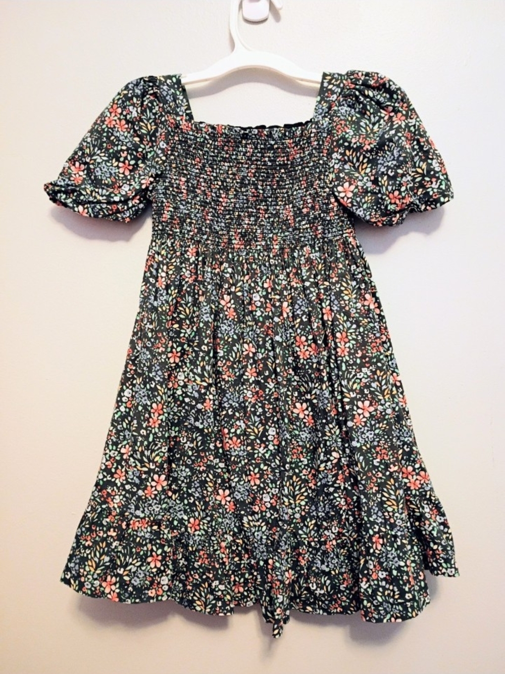 Girl's Nueces Floral Smocked Dress